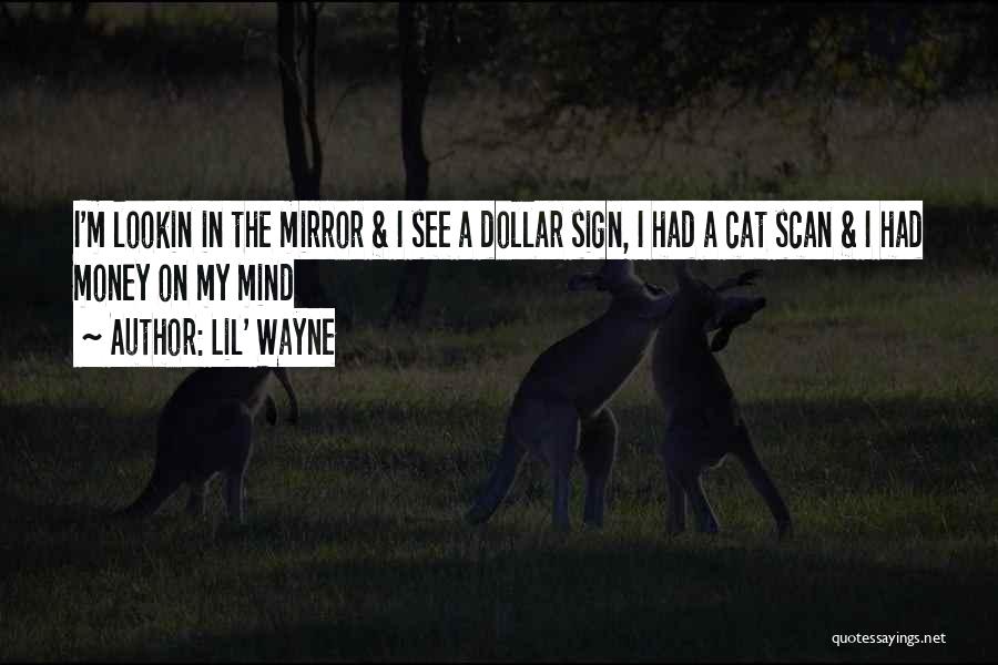 Lil' Wayne Quotes: I'm Lookin In The Mirror & I See A Dollar Sign, I Had A Cat Scan & I Had Money