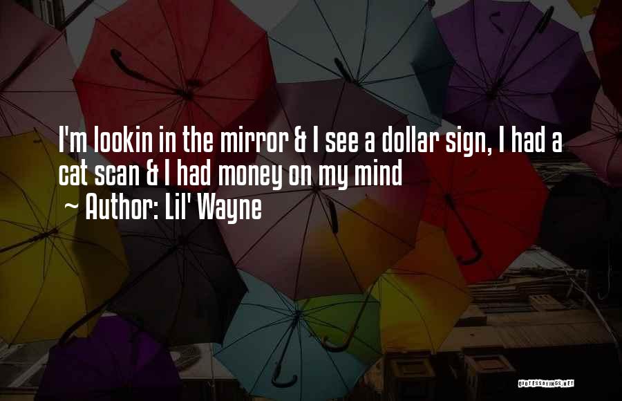 Lil' Wayne Quotes: I'm Lookin In The Mirror & I See A Dollar Sign, I Had A Cat Scan & I Had Money