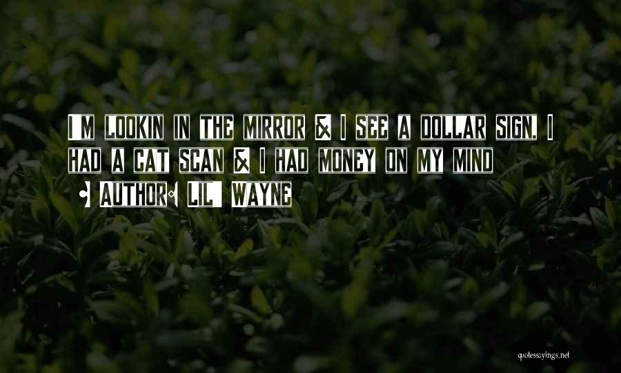 Lil' Wayne Quotes: I'm Lookin In The Mirror & I See A Dollar Sign, I Had A Cat Scan & I Had Money