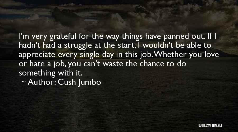 Cush Jumbo Quotes: I'm Very Grateful For The Way Things Have Panned Out. If I Hadn't Had A Struggle At The Start, I