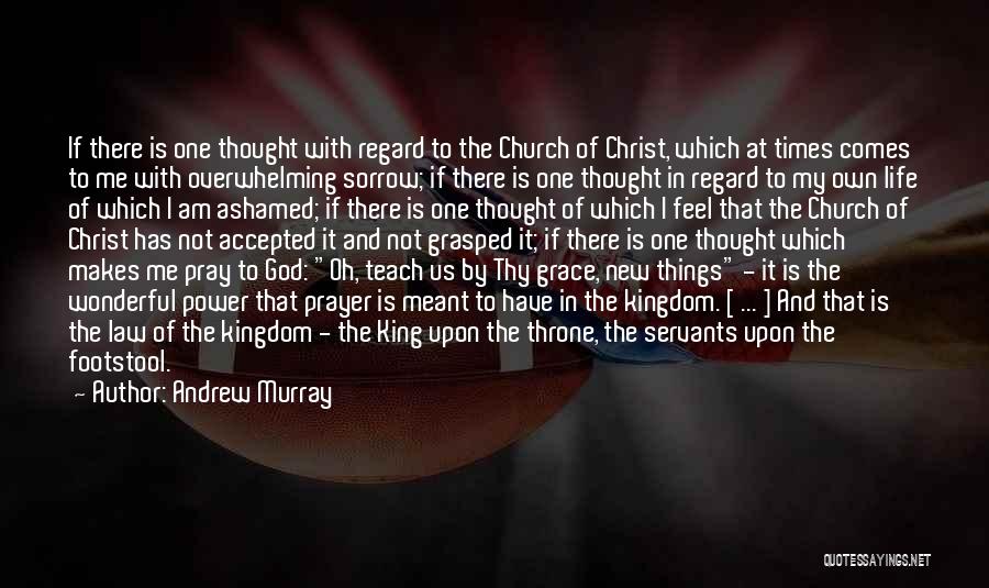 Andrew Murray Quotes: If There Is One Thought With Regard To The Church Of Christ, Which At Times Comes To Me With Overwhelming