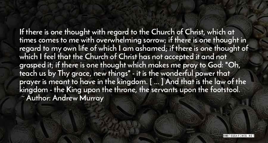 Andrew Murray Quotes: If There Is One Thought With Regard To The Church Of Christ, Which At Times Comes To Me With Overwhelming