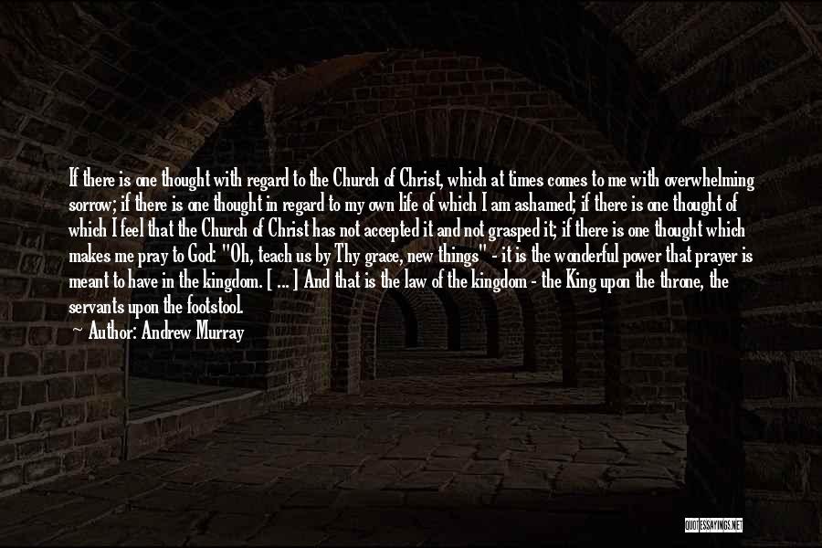 Andrew Murray Quotes: If There Is One Thought With Regard To The Church Of Christ, Which At Times Comes To Me With Overwhelming