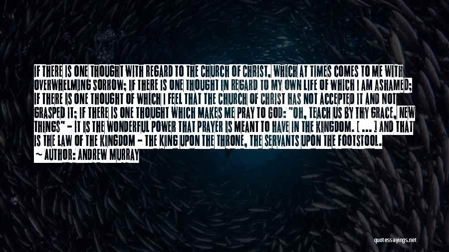 Andrew Murray Quotes: If There Is One Thought With Regard To The Church Of Christ, Which At Times Comes To Me With Overwhelming