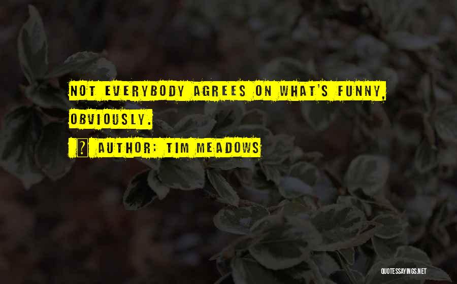 Tim Meadows Quotes: Not Everybody Agrees On What's Funny, Obviously.