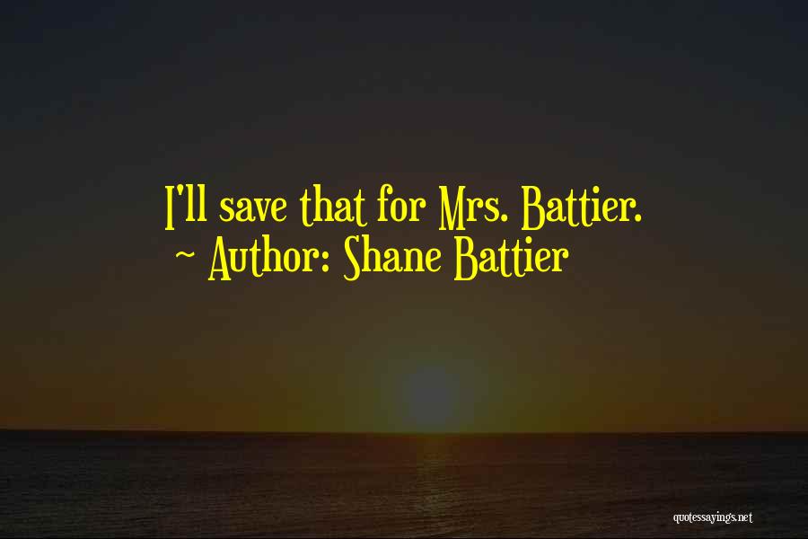 Shane Battier Quotes: I'll Save That For Mrs. Battier.