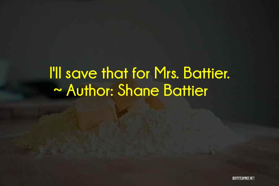 Shane Battier Quotes: I'll Save That For Mrs. Battier.