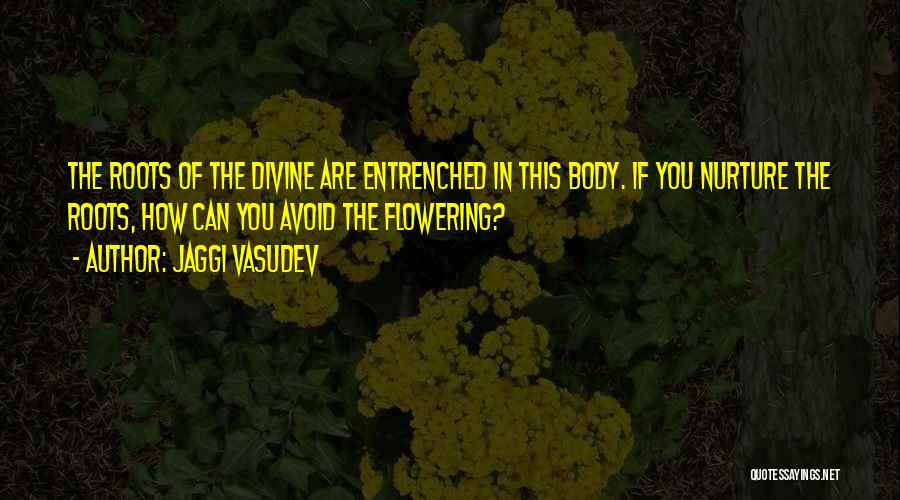 Jaggi Vasudev Quotes: The Roots Of The Divine Are Entrenched In This Body. If You Nurture The Roots, How Can You Avoid The