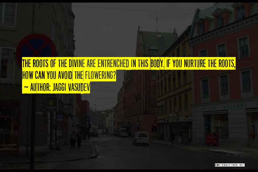 Jaggi Vasudev Quotes: The Roots Of The Divine Are Entrenched In This Body. If You Nurture The Roots, How Can You Avoid The
