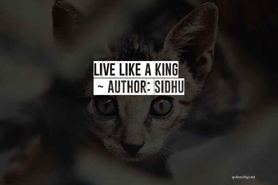 Sidhu Quotes: Live Like A King