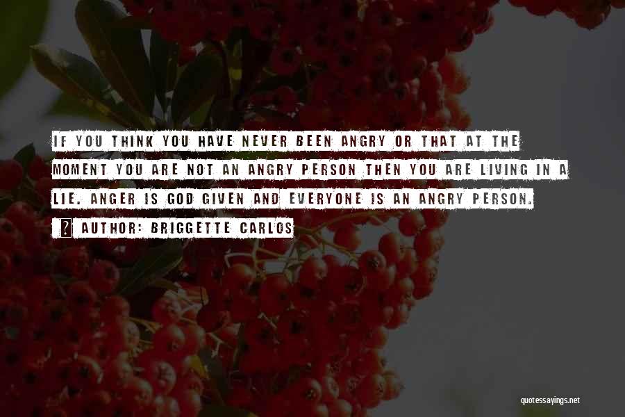 Briggette Carlos Quotes: If You Think You Have Never Been Angry Or That At The Moment You Are Not An Angry Person Then