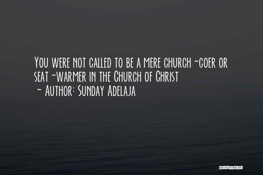 Sunday Adelaja Quotes: You Were Not Called To Be A Mere Church-goer Or Seat-warmer In The Church Of Christ