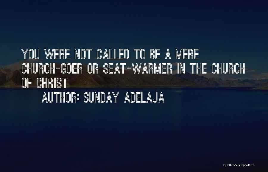 Sunday Adelaja Quotes: You Were Not Called To Be A Mere Church-goer Or Seat-warmer In The Church Of Christ