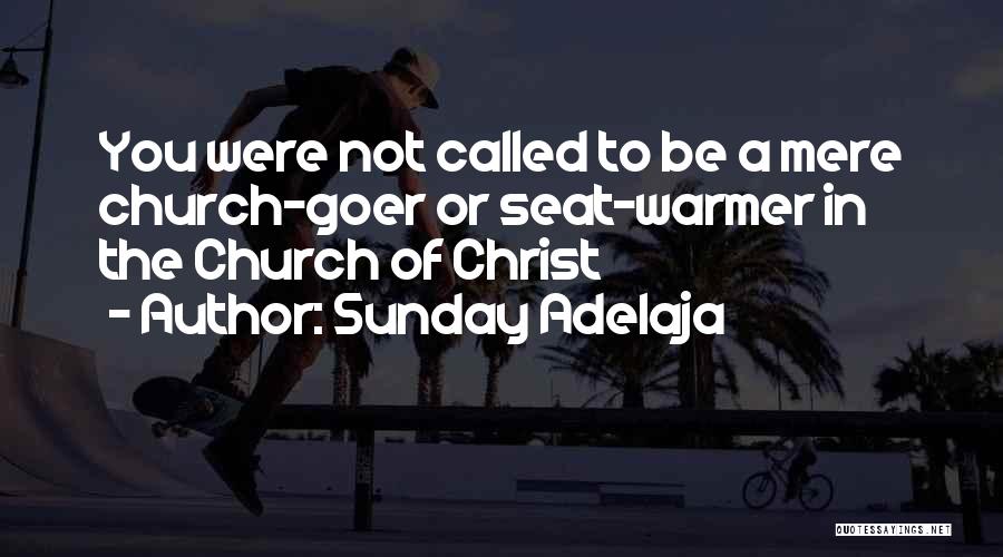 Sunday Adelaja Quotes: You Were Not Called To Be A Mere Church-goer Or Seat-warmer In The Church Of Christ