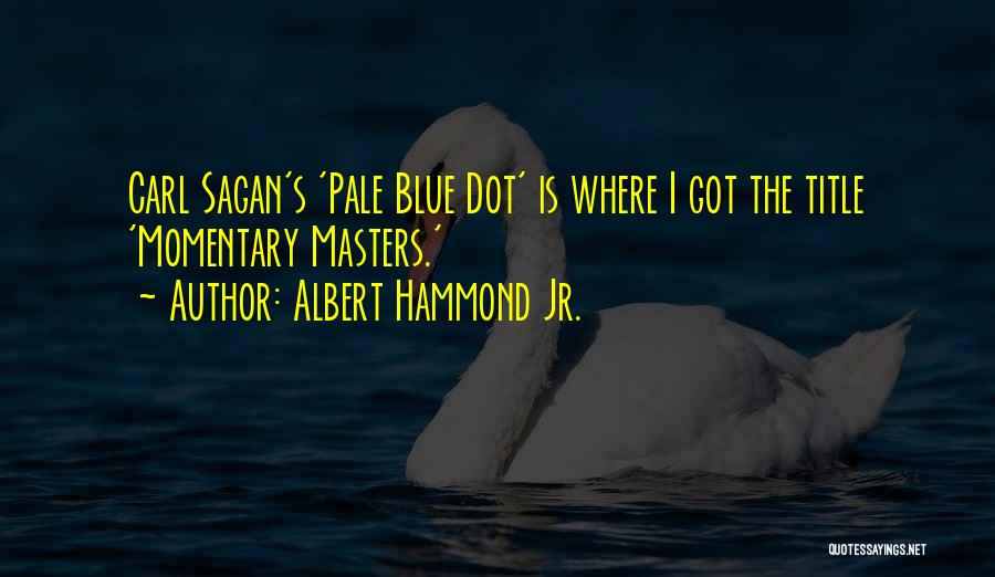 Albert Hammond Jr. Quotes: Carl Sagan's 'pale Blue Dot' Is Where I Got The Title 'momentary Masters.'