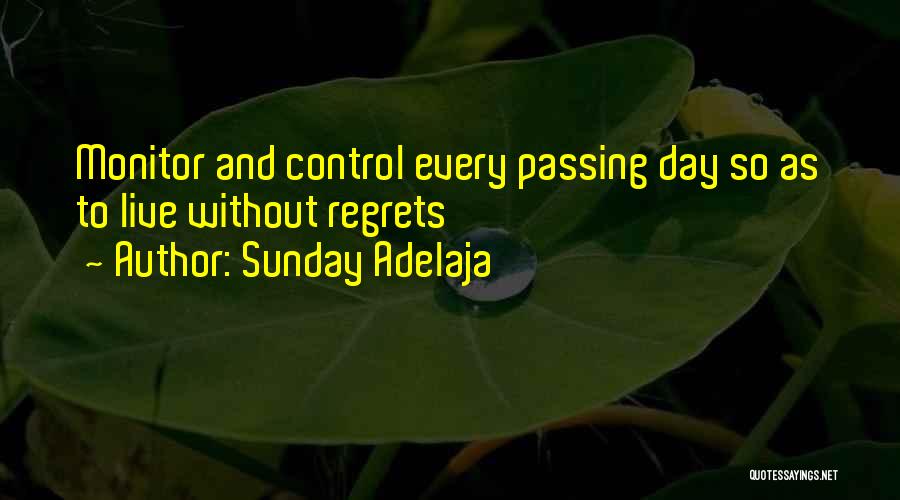 Sunday Adelaja Quotes: Monitor And Control Every Passing Day So As To Live Without Regrets