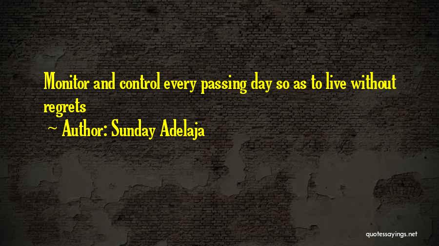 Sunday Adelaja Quotes: Monitor And Control Every Passing Day So As To Live Without Regrets