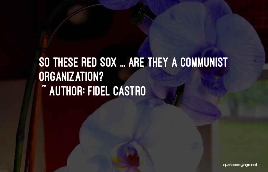 Fidel Castro Quotes: So These Red Sox ... Are They A Communist Organization?