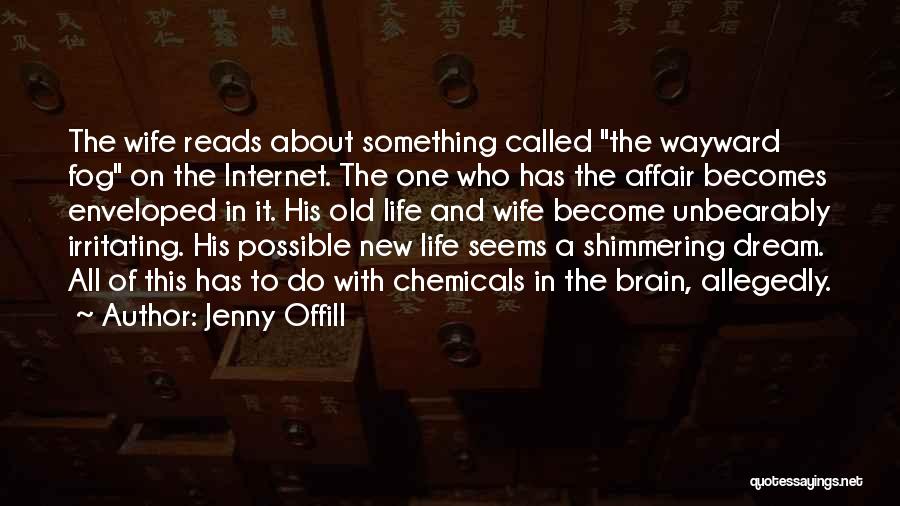 Jenny Offill Quotes: The Wife Reads About Something Called The Wayward Fog On The Internet. The One Who Has The Affair Becomes Enveloped