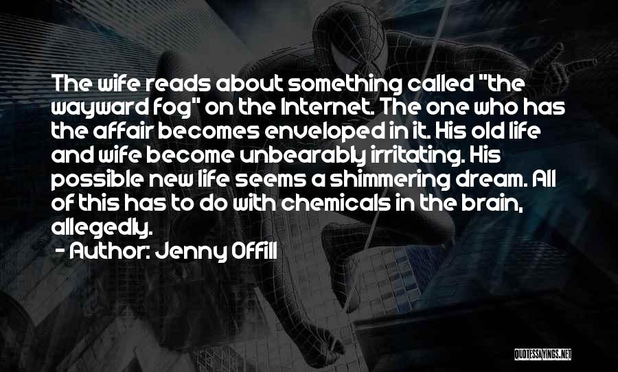 Jenny Offill Quotes: The Wife Reads About Something Called The Wayward Fog On The Internet. The One Who Has The Affair Becomes Enveloped