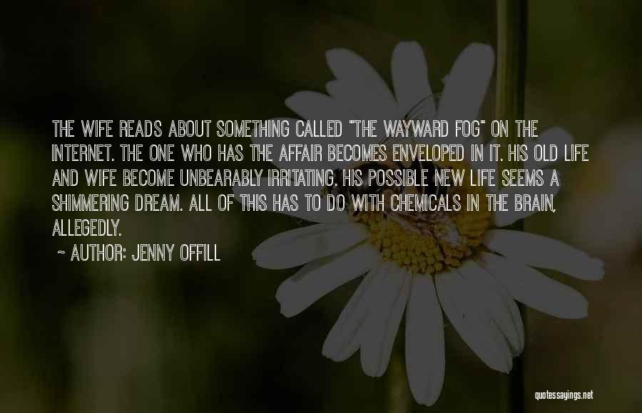 Jenny Offill Quotes: The Wife Reads About Something Called The Wayward Fog On The Internet. The One Who Has The Affair Becomes Enveloped