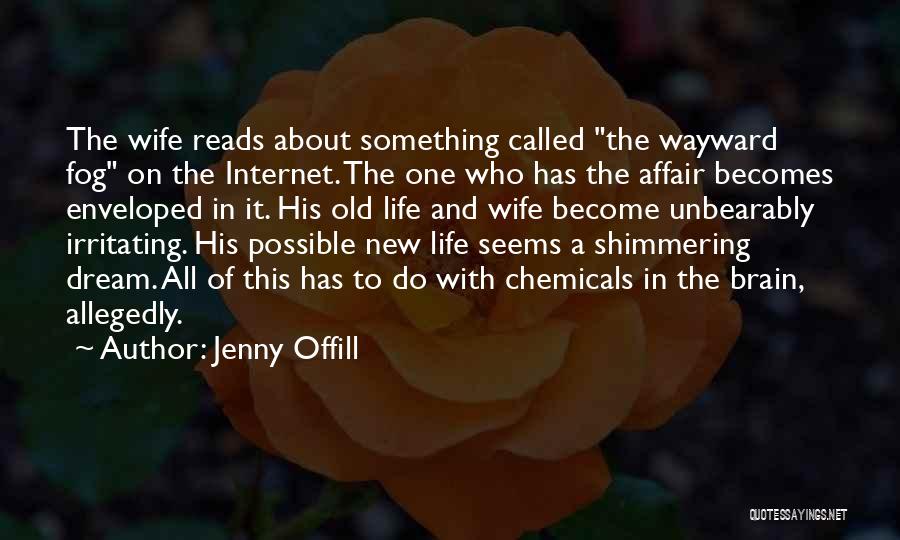 Jenny Offill Quotes: The Wife Reads About Something Called The Wayward Fog On The Internet. The One Who Has The Affair Becomes Enveloped