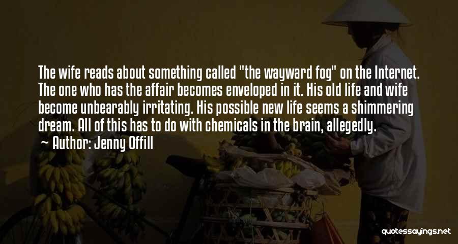 Jenny Offill Quotes: The Wife Reads About Something Called The Wayward Fog On The Internet. The One Who Has The Affair Becomes Enveloped