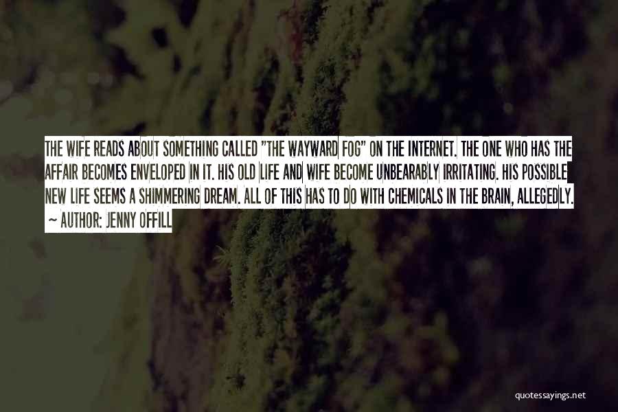 Jenny Offill Quotes: The Wife Reads About Something Called The Wayward Fog On The Internet. The One Who Has The Affair Becomes Enveloped