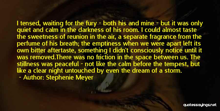 Stephenie Meyer Quotes: I Tensed, Waiting For The Fury - Both His And Mine - But It Was Only Quiet And Calm In