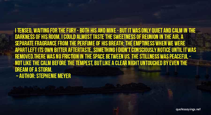 Stephenie Meyer Quotes: I Tensed, Waiting For The Fury - Both His And Mine - But It Was Only Quiet And Calm In