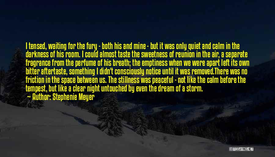 Stephenie Meyer Quotes: I Tensed, Waiting For The Fury - Both His And Mine - But It Was Only Quiet And Calm In