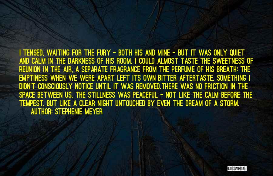 Stephenie Meyer Quotes: I Tensed, Waiting For The Fury - Both His And Mine - But It Was Only Quiet And Calm In