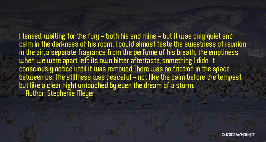 Stephenie Meyer Quotes: I Tensed, Waiting For The Fury - Both His And Mine - But It Was Only Quiet And Calm In