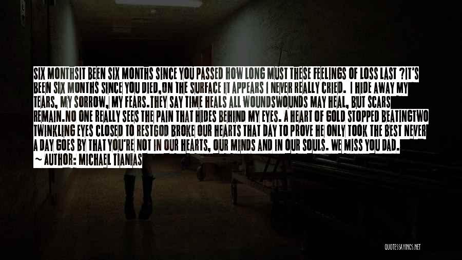 Michael Tianias Quotes: Six Monthsit Been Six Months Since You Passed How Long Must These Feelings Of Loss Last ?it's Been Six Months