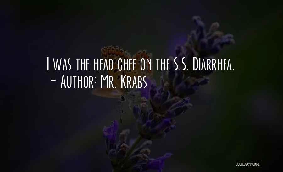 Mr. Krabs Quotes: I Was The Head Chef On The S.s. Diarrhea.