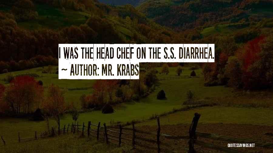 Mr. Krabs Quotes: I Was The Head Chef On The S.s. Diarrhea.