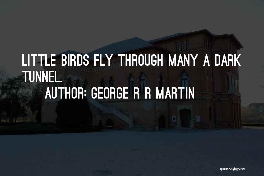 George R R Martin Quotes: Little Birds Fly Through Many A Dark Tunnel.