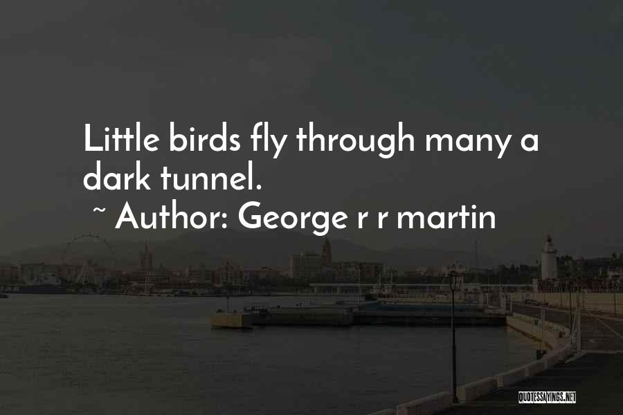 George R R Martin Quotes: Little Birds Fly Through Many A Dark Tunnel.
