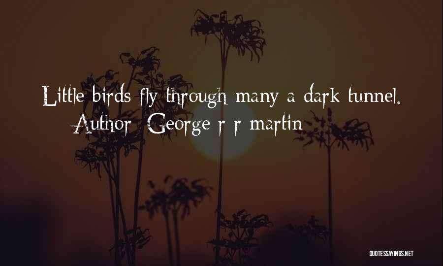 George R R Martin Quotes: Little Birds Fly Through Many A Dark Tunnel.
