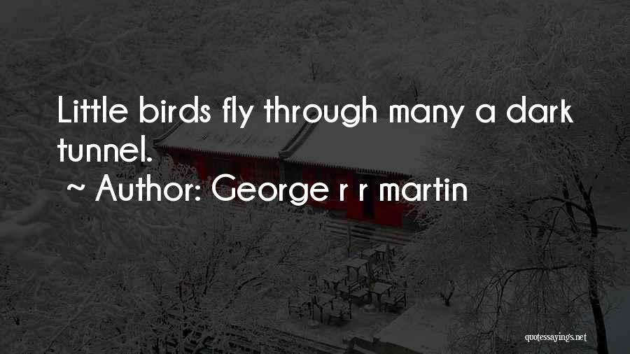 George R R Martin Quotes: Little Birds Fly Through Many A Dark Tunnel.