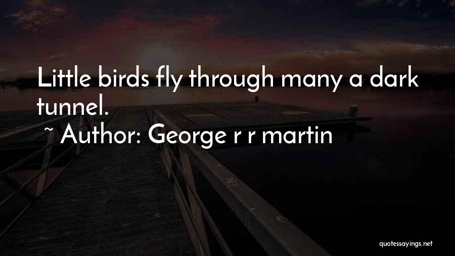 George R R Martin Quotes: Little Birds Fly Through Many A Dark Tunnel.