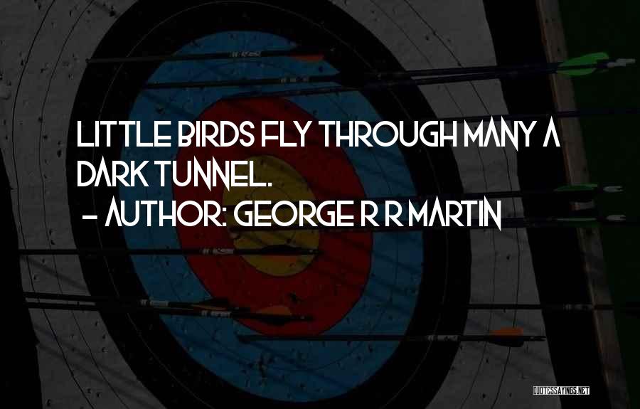George R R Martin Quotes: Little Birds Fly Through Many A Dark Tunnel.