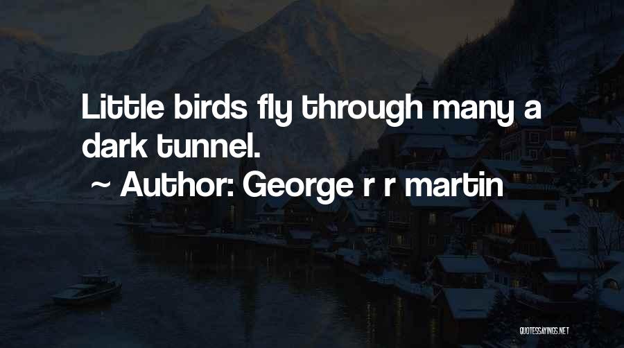 George R R Martin Quotes: Little Birds Fly Through Many A Dark Tunnel.