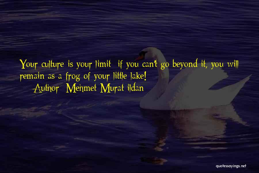 Mehmet Murat Ildan Quotes: Your Culture Is Your Limit; If You Can't Go Beyond It, You Will Remain As A Frog Of Your Little