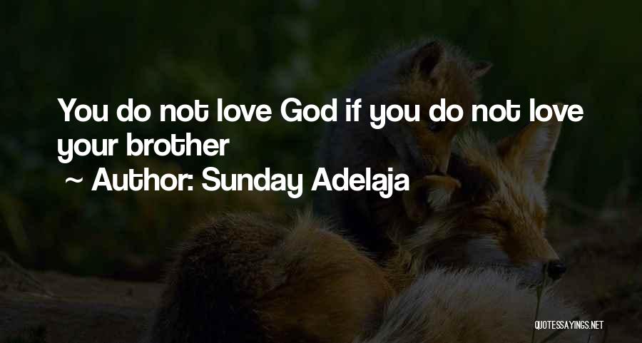 Sunday Adelaja Quotes: You Do Not Love God If You Do Not Love Your Brother