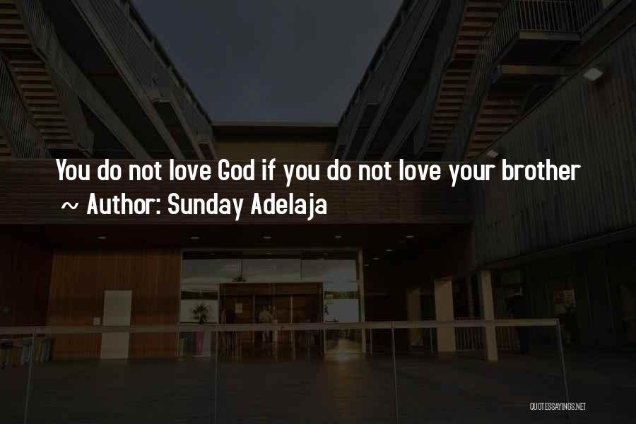 Sunday Adelaja Quotes: You Do Not Love God If You Do Not Love Your Brother