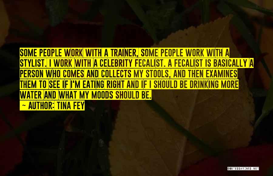 Tina Fey Quotes: Some People Work With A Trainer, Some People Work With A Stylist. I Work With A Celebrity Fecalist. A Fecalist