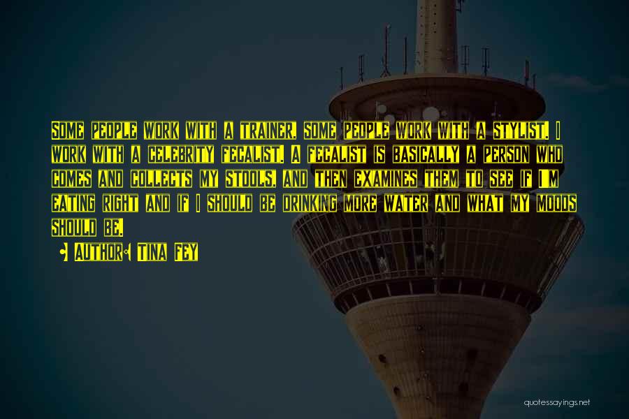 Tina Fey Quotes: Some People Work With A Trainer, Some People Work With A Stylist. I Work With A Celebrity Fecalist. A Fecalist