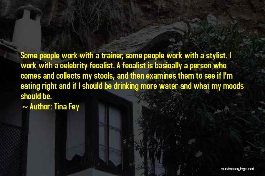 Tina Fey Quotes: Some People Work With A Trainer, Some People Work With A Stylist. I Work With A Celebrity Fecalist. A Fecalist