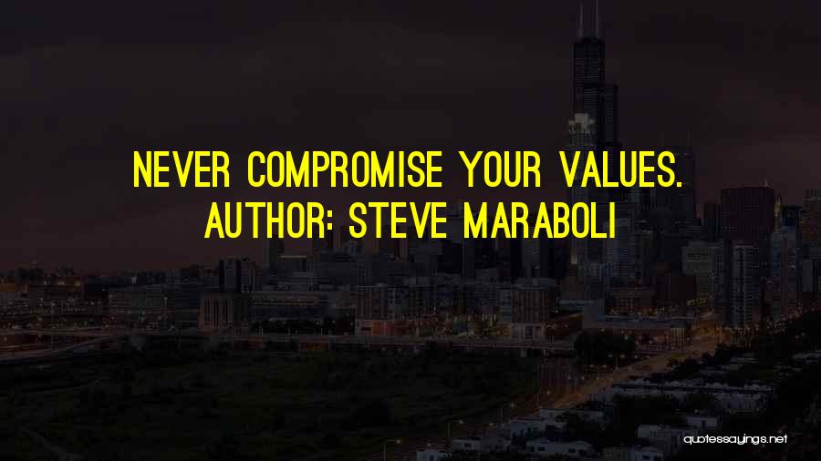 Steve Maraboli Quotes: Never Compromise Your Values.